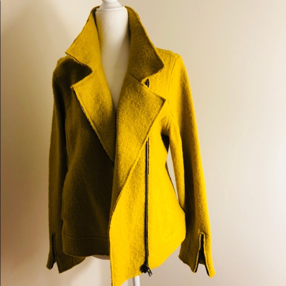 Tahari Mustard Yellow Wool Jacket 🧥 NEW